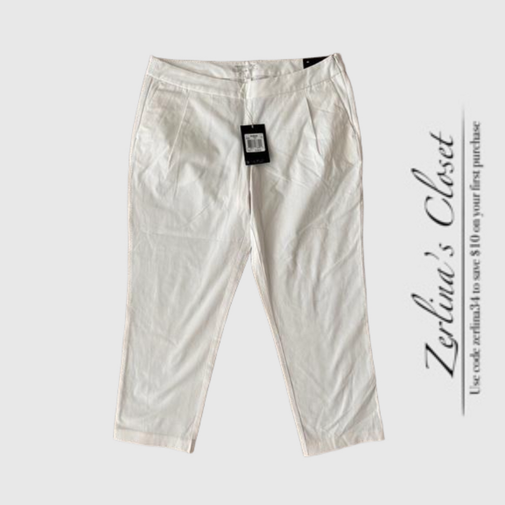 Nike Golf Dri-Fit White Crop Pants 10